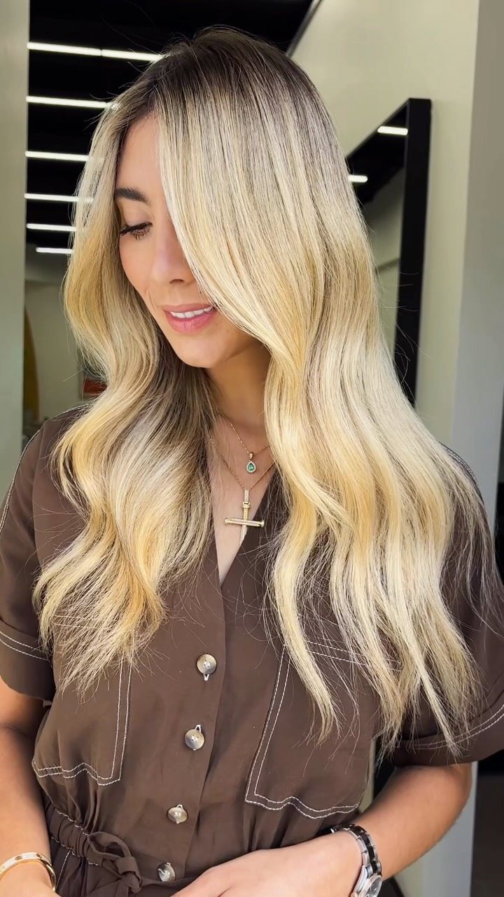 Sun-kissed bronde balayage