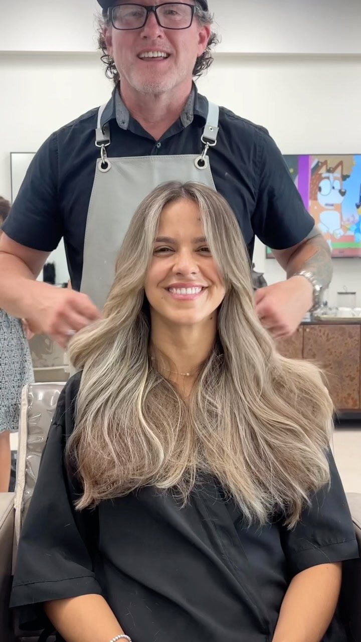 Fresh blonde color and style